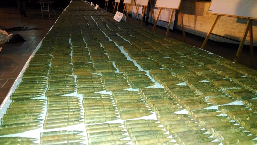 Munición inacutada al Frente 27 de las Farc. Foto: Fuerza de Tarea Conjunta Omega.