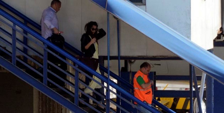 Paulina Vega llega a Barranquilla. Cortesía.