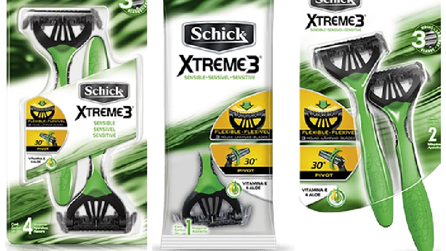 La nueva línea Shick Xtreme 3 está disponible tanto para hombres, como para muejeres.