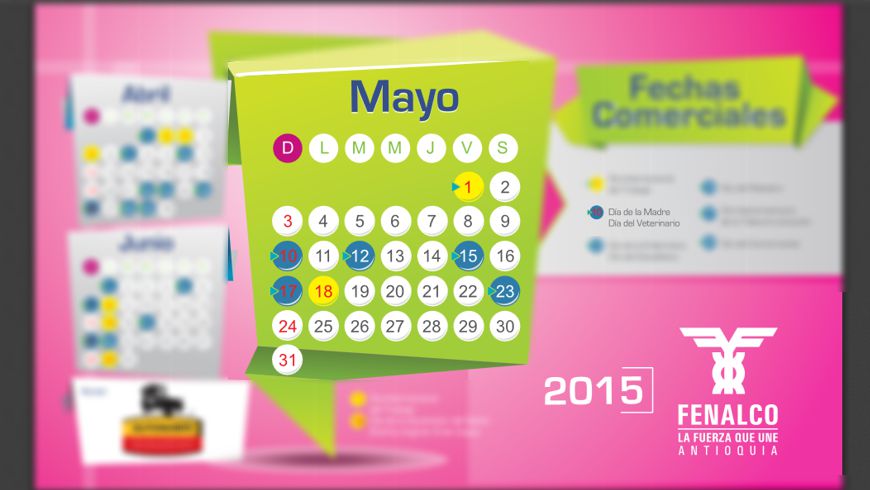 El día de la Madre es el 10 de mayo, según calendario de Fenalco 1 Foto: Calendario oficial de Fenalco