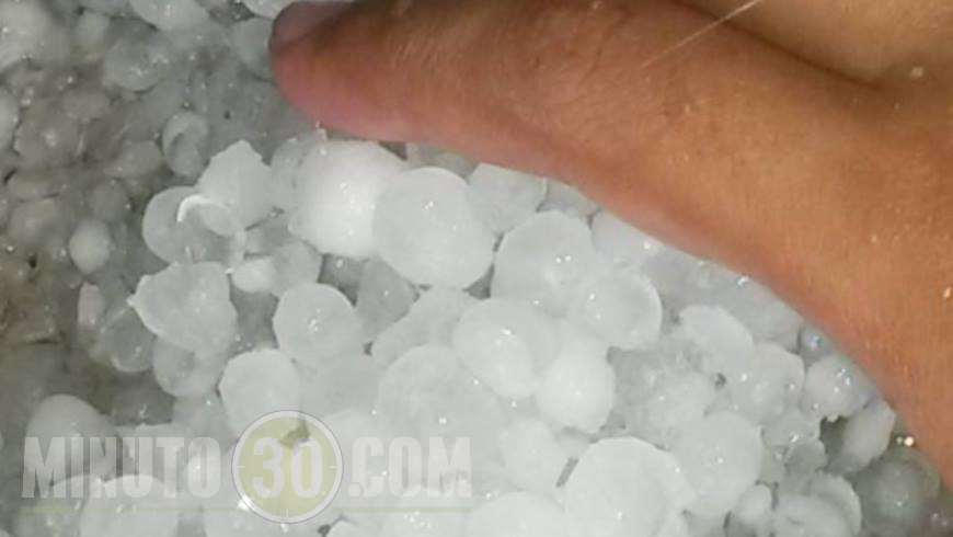 Granizada en el Sur del Área Metropolitana.