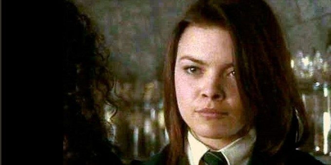 Scarlett Byrne como Pansy Parkinson en Harry Potter/ Tomada de Internet