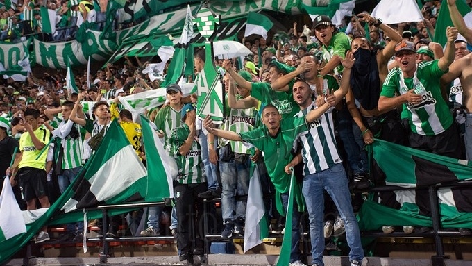 Aficionados de Atlético Nacional en Atanasio Girardot