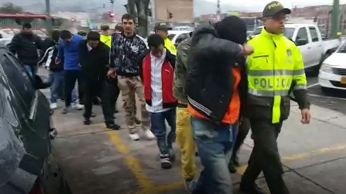 Capturados de la banda 'la Fortaleza'.