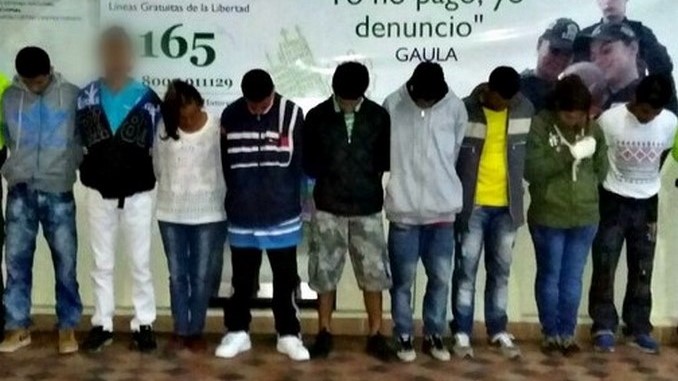 Capturadas 9 personas pertenecientes a la banda 'Los Tierreros', dedicadas a la extorsión 3 capturados tarso 2