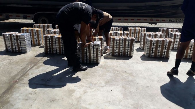 Cocaína incautada en la costa Pacífica.