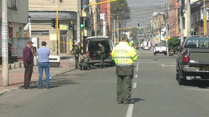 Descartan explosivo en Bogotá