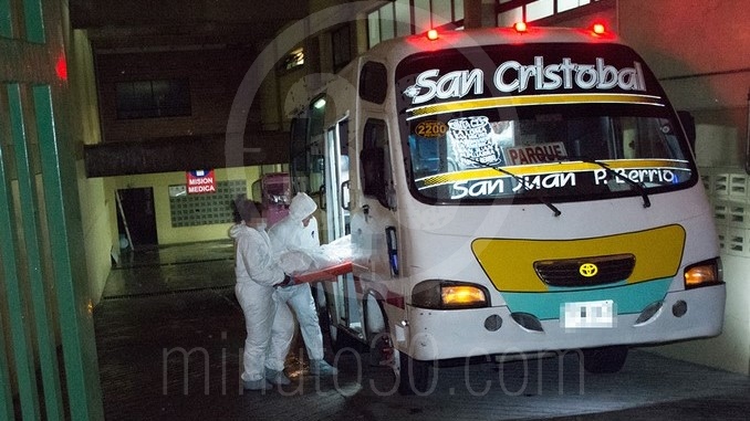 FOTOS Y VIDEO: Menor de edad fue asesinado en una buseta de San Cristóbal