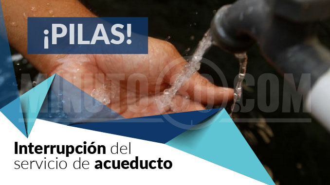 ¡Preste atención! Habrá interrupción del servicio de acueducto en sectores de El Poblado y Sabaneta 3 acueducto, agua, corte de agua