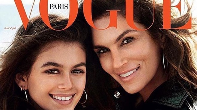 Kaia Gerber y Cindy Crawford/ Tomada de Vogue