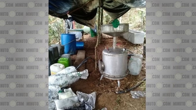 Laboratorio destruido en Yarumal.