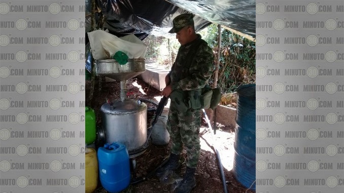 Laboratorio destruido en Yarumal.