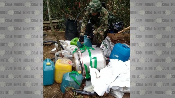 Laboratorio destruido en Yarumal.