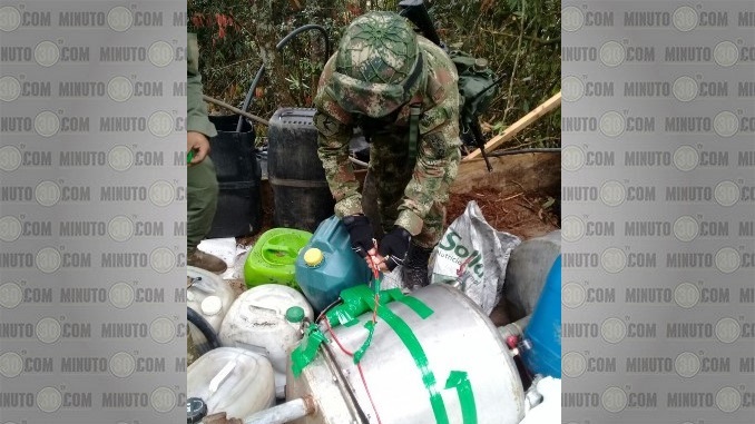 Laboratorio destruido en Yarumal.