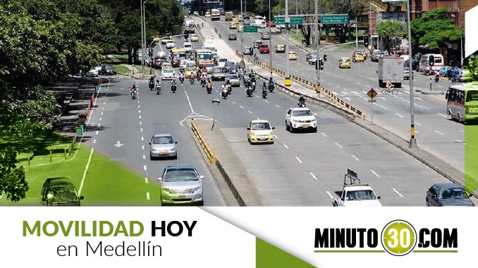 Así está la movilidad en Medellín al mediodía de este miércoles 31 de mayo