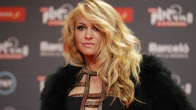 La cantante mexicana Paulina Rubio en la alfombra roja de los Premios Platino. EFE/Archivo