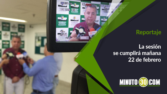 Asamblea de Antioqua fue llamada a sesión extraordinaria