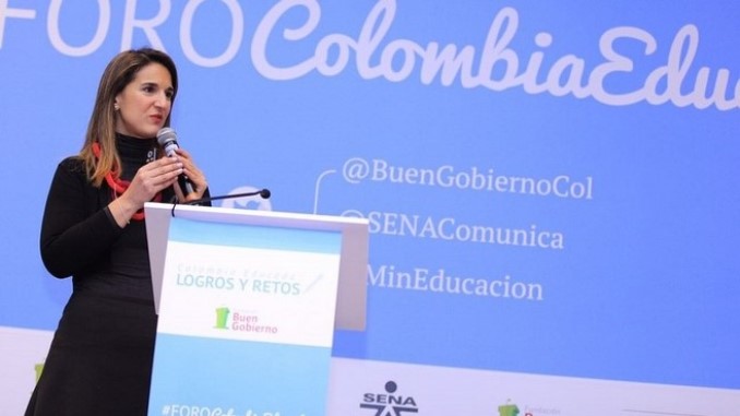 La ministra de Educación, Yaneth Giha