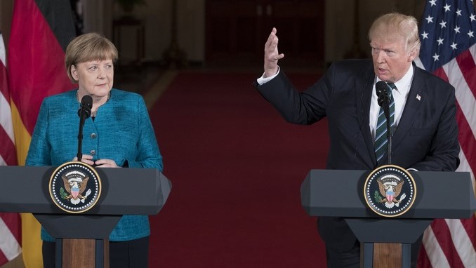 trump merkel