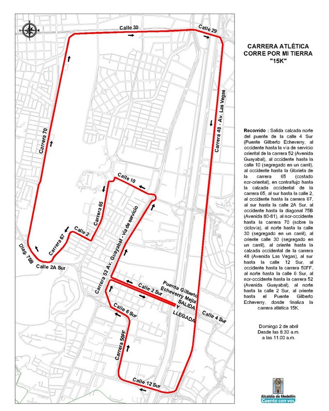 Carrera Corre por mi tierra 15 kilómetros.