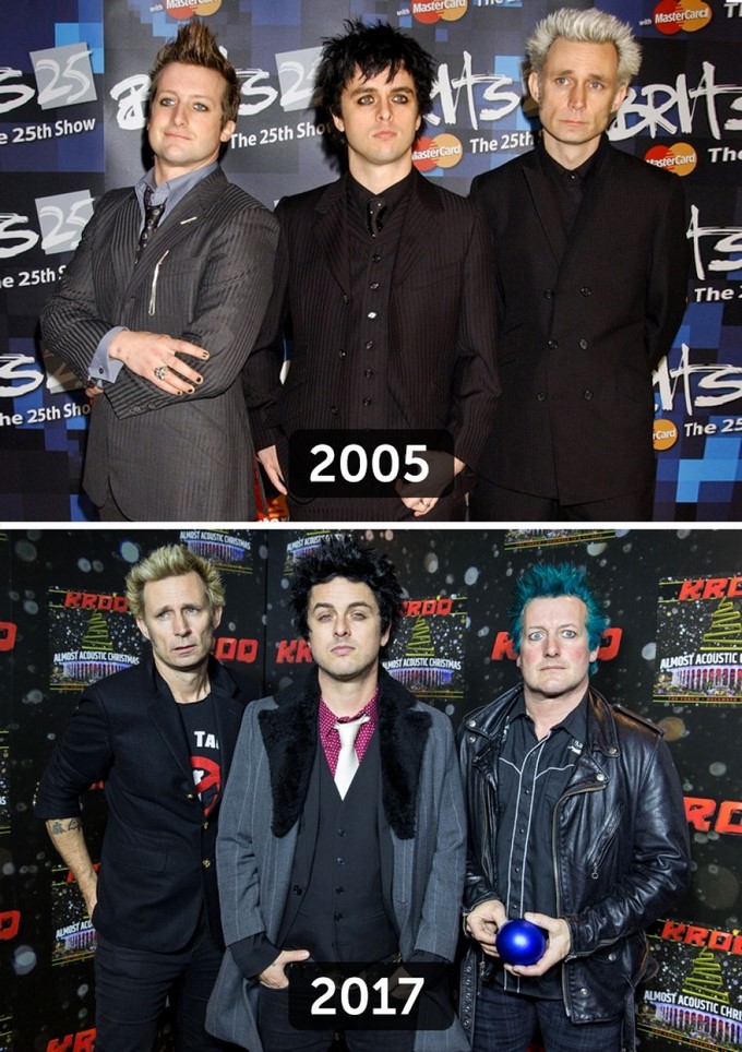 Billie Joe Armstrong, Mike Dirnt y Tre Cool de Green Day/ Tomada de El Ciudadano
