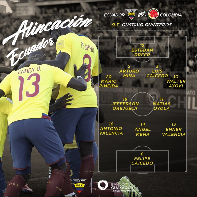 Definida nómina de Colombia para enfrentar a Ecuador 10 Ecuador Copiar1