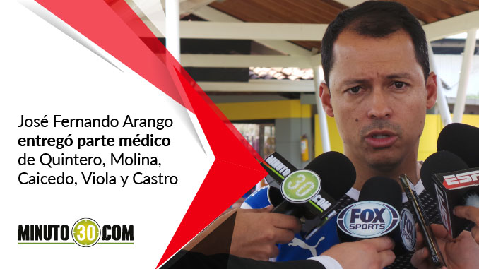 Contrastantes noticias entregó cuerpo médico del DIM 3 Jose Fernando Arango