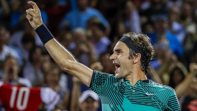 EN VIDEO: ¿Con una falda? Así compitió Roger Federer contra Murray 1 Miami Open tennis tournament