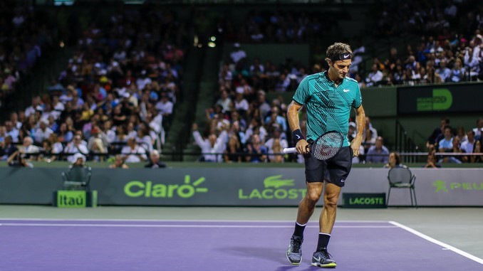 FOTOS: Federer sufre para ganar a Kyrgios y jugará su final número 23 con Nadal 2 Miami Open tennis tournament