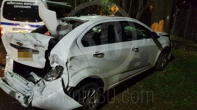 Accidente en la avenida Las Vegas.