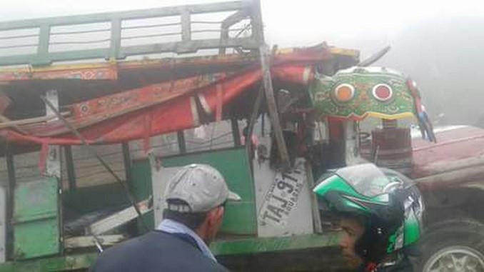 Accidente de bus de escalera en departamento de Caldas.