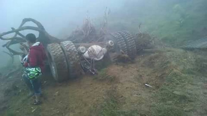 Accidente de bus de escalera en departamento de Caldas.