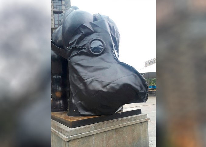 esculturas botero contaminacion