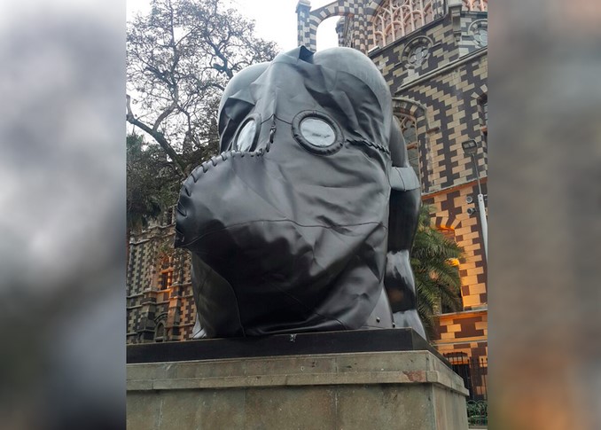 esculturas botero contaminacion