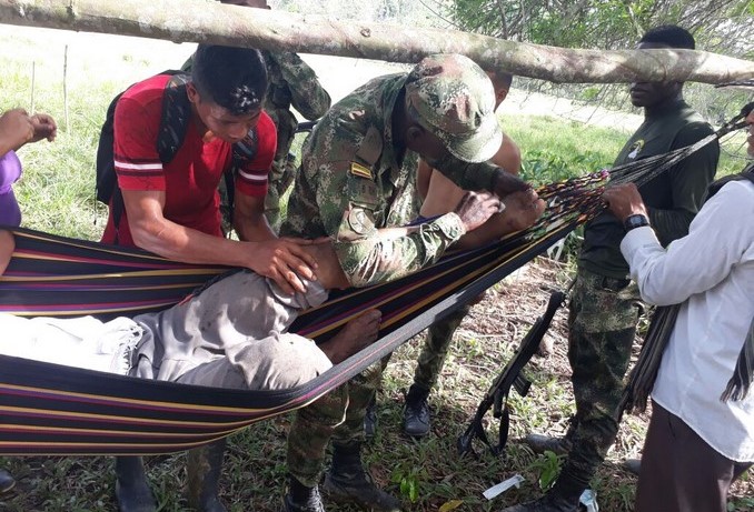 Campesino mordido por mapaná en Turbo.