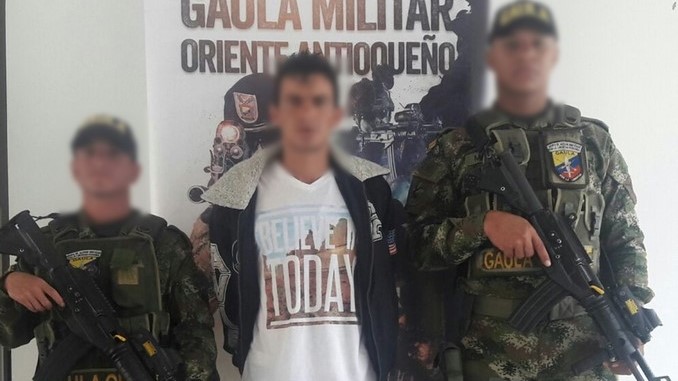 Capturado en el municipio de San Vicente.