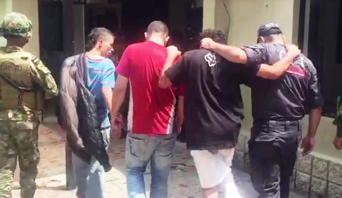 capturados de la organización criminal 'la Oculta', de San Antonio de Prado