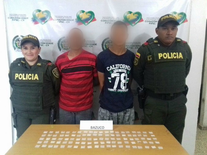 Los capturaron en Yarumal cuando pretendían transportar cien dosis de bazuco 2 Capturados en Yarumal.