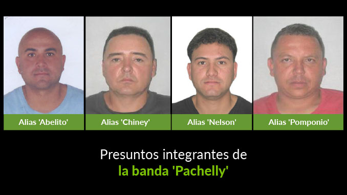 Cayeron cuatro presuntos integrantes de la banda 'Pachelly'. Dos de ellos se entregaron