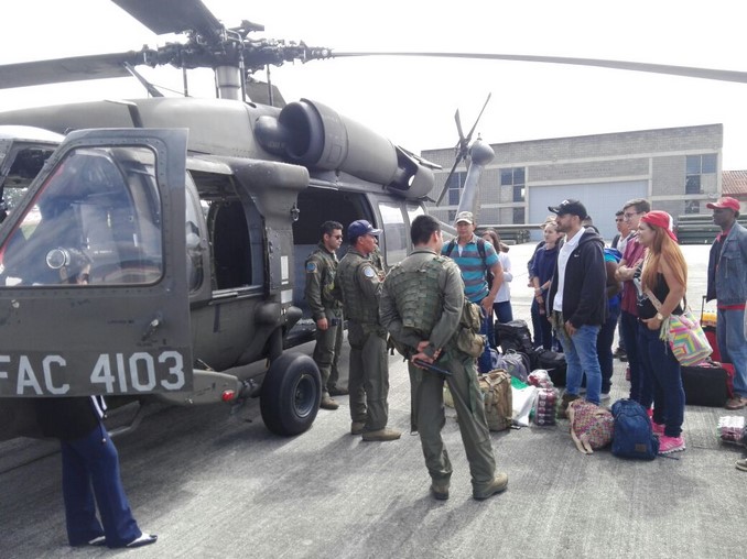 Fuerza Aérea transportó una comisión médica al Chocó