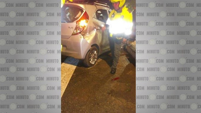 Conductor borracho en Itagüí.