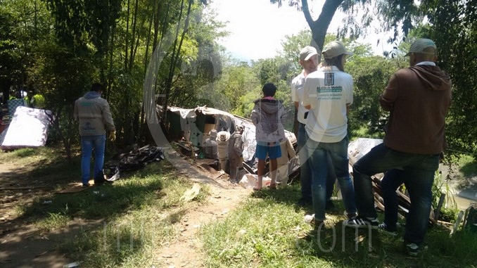 Desalojo de familias en La Iguaná.