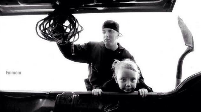 Eminem y Hailie/ Tomada de Twitter