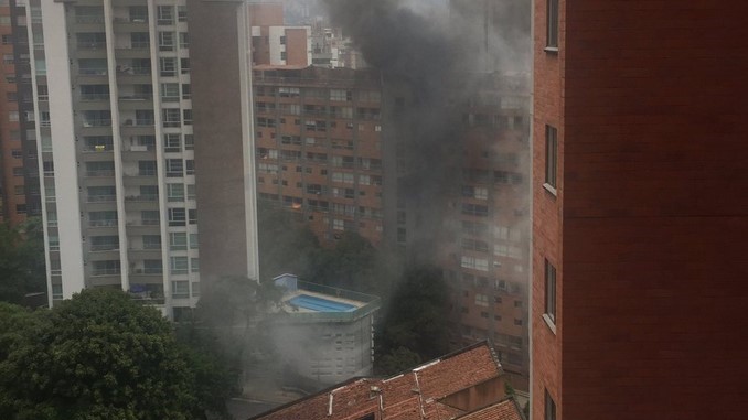 Incendio en El Poblado.