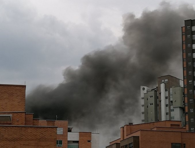 Incendio en El Poblado.