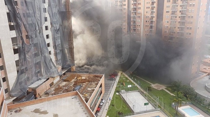 Incendio en Rodeo Alto.