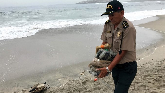 Marihuana incautada en Perú.
