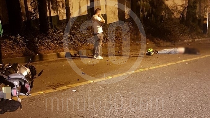 Motociclista muerto en Los Balsos.