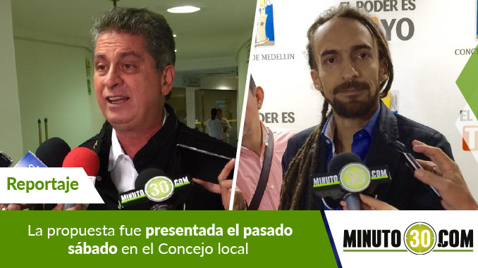 Carlos Alberto Zuluaga y Daniel Carvalho, Concejales de Medellín habla de la propuesta
