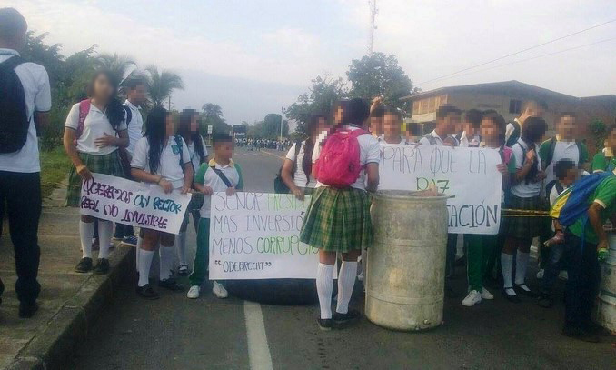 Estudiantes de colegio de Mutatá exigen la asignación de un rector